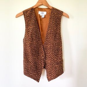 Vintage Silk Leopard Vest